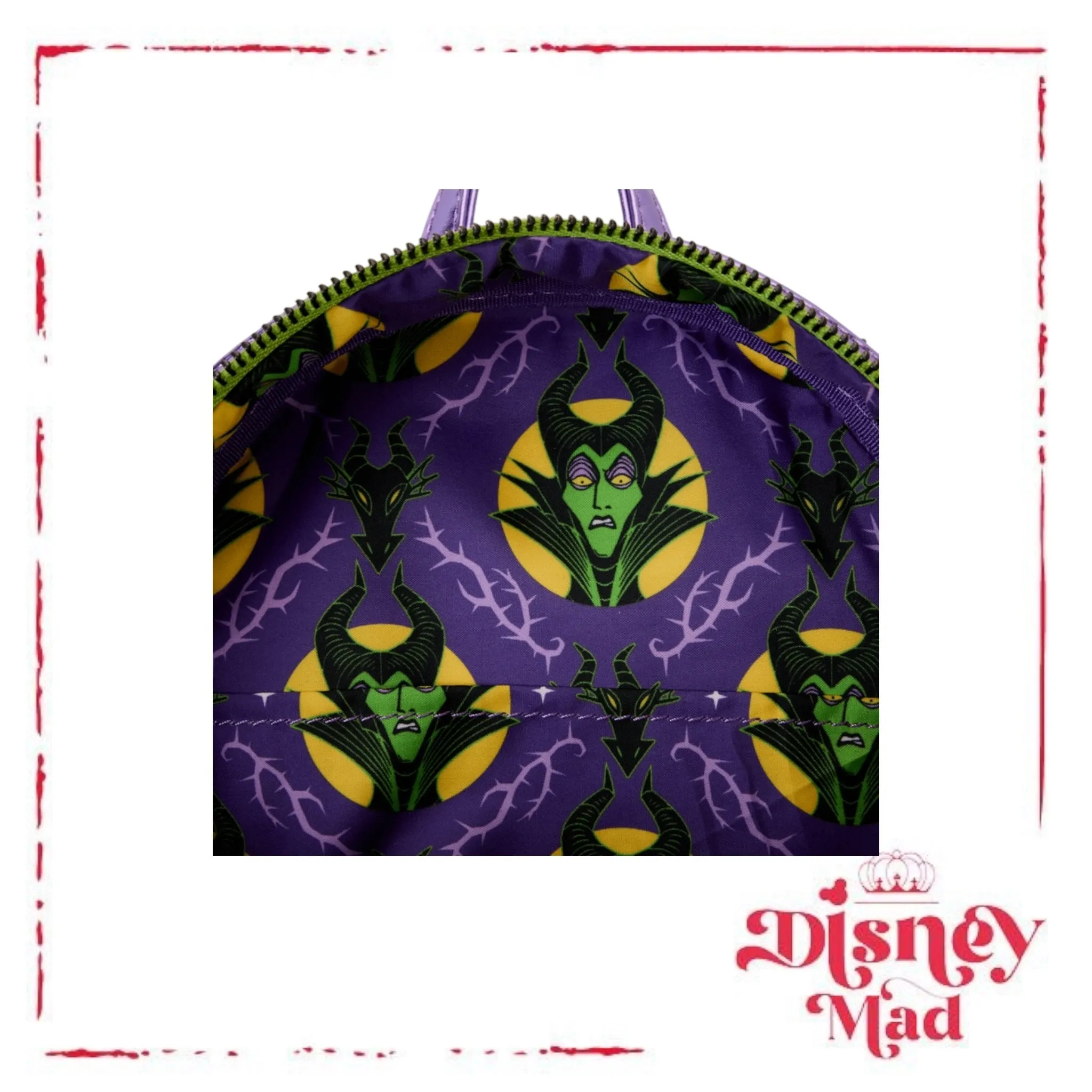 Sleeping Beauty Maleficent Dragon Exclusive Sequin Cosplay Light Up Glow Mini Backpack