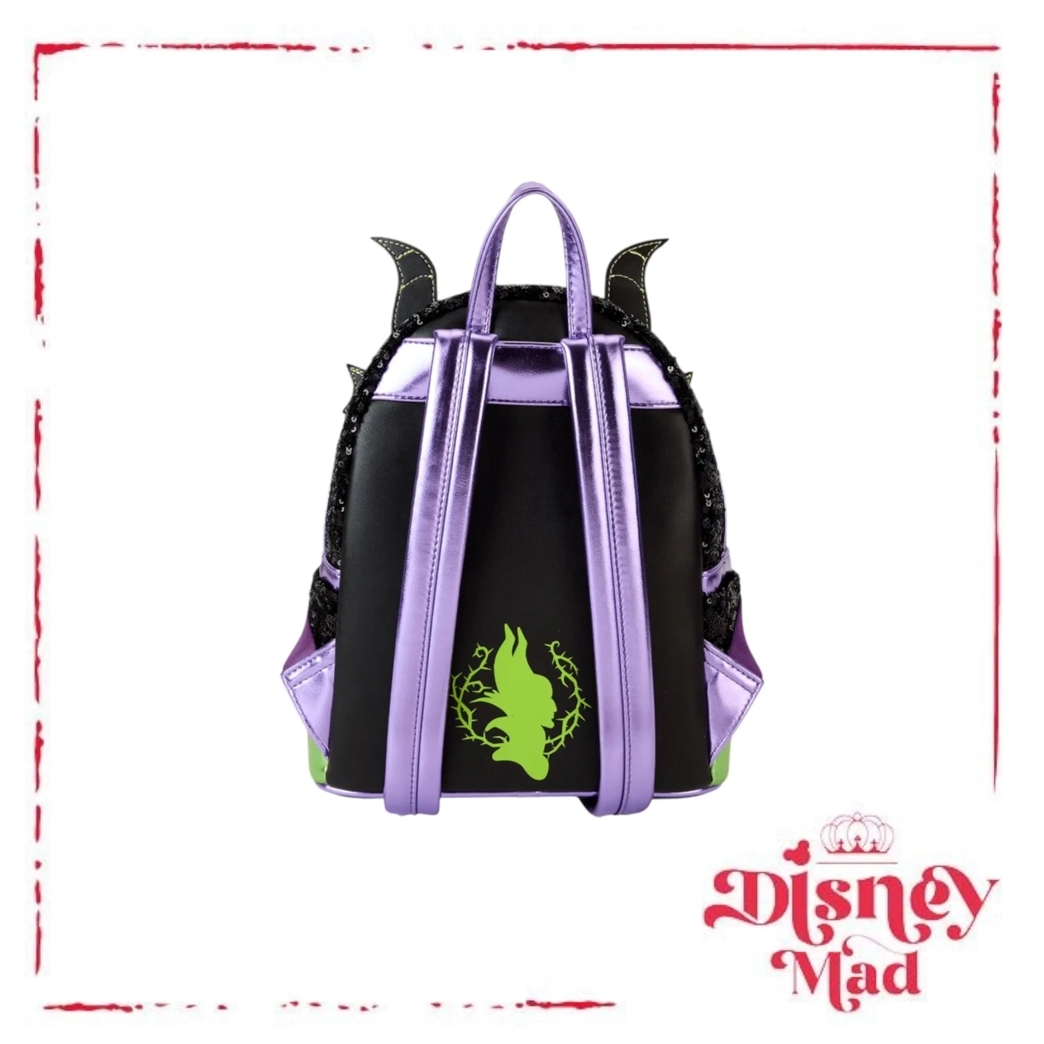 Sleeping Beauty Maleficent Dragon Exclusive Sequin Cosplay Light Up Glow Mini Backpack
