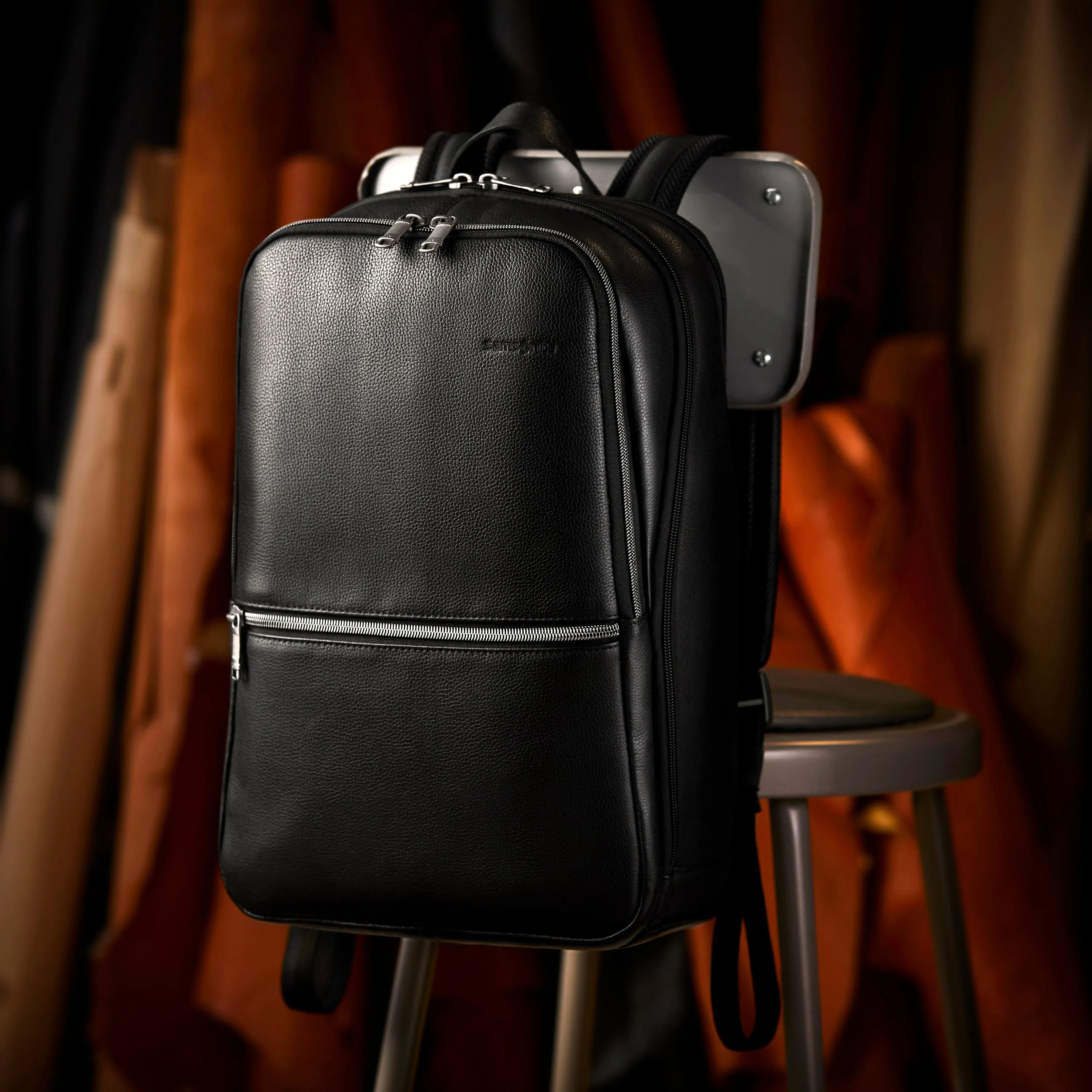 Slim Fast international shipping Leather Samsonite International returns Backpack Classic