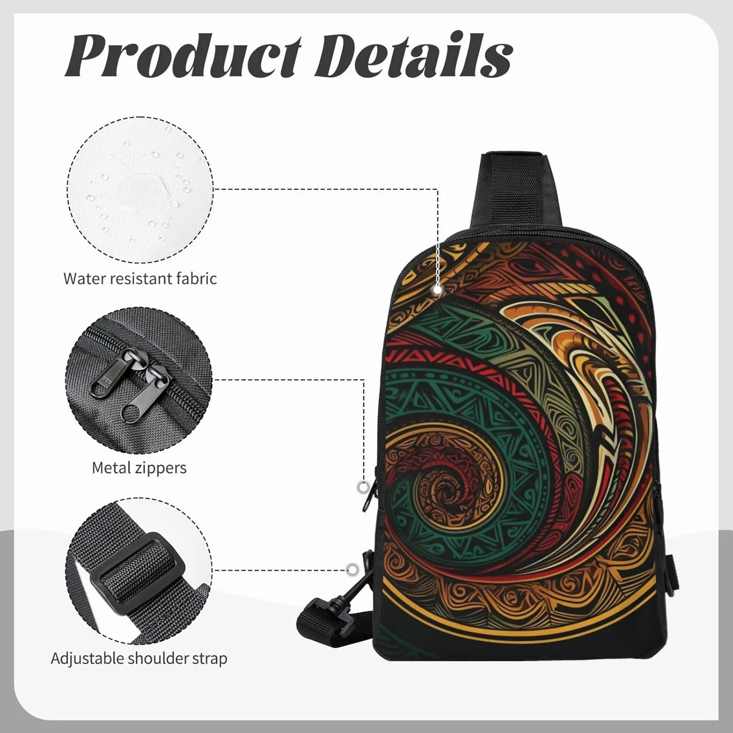 Sling Backpack Crossbody Sling Bag for Men Women Cross Chest Bag Dark Teal HD Images Shoulder Bag Travel Hiking Daypack