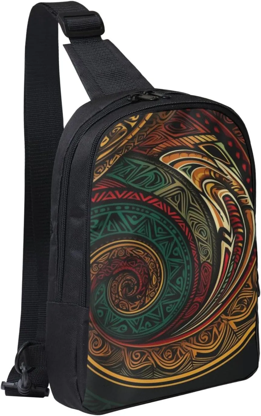 Sling Backpack Crossbody Sling Bag for Men Women Cross Chest Bag Dark Teal HD Images Shoulder Bag Travel Hiking Daypack