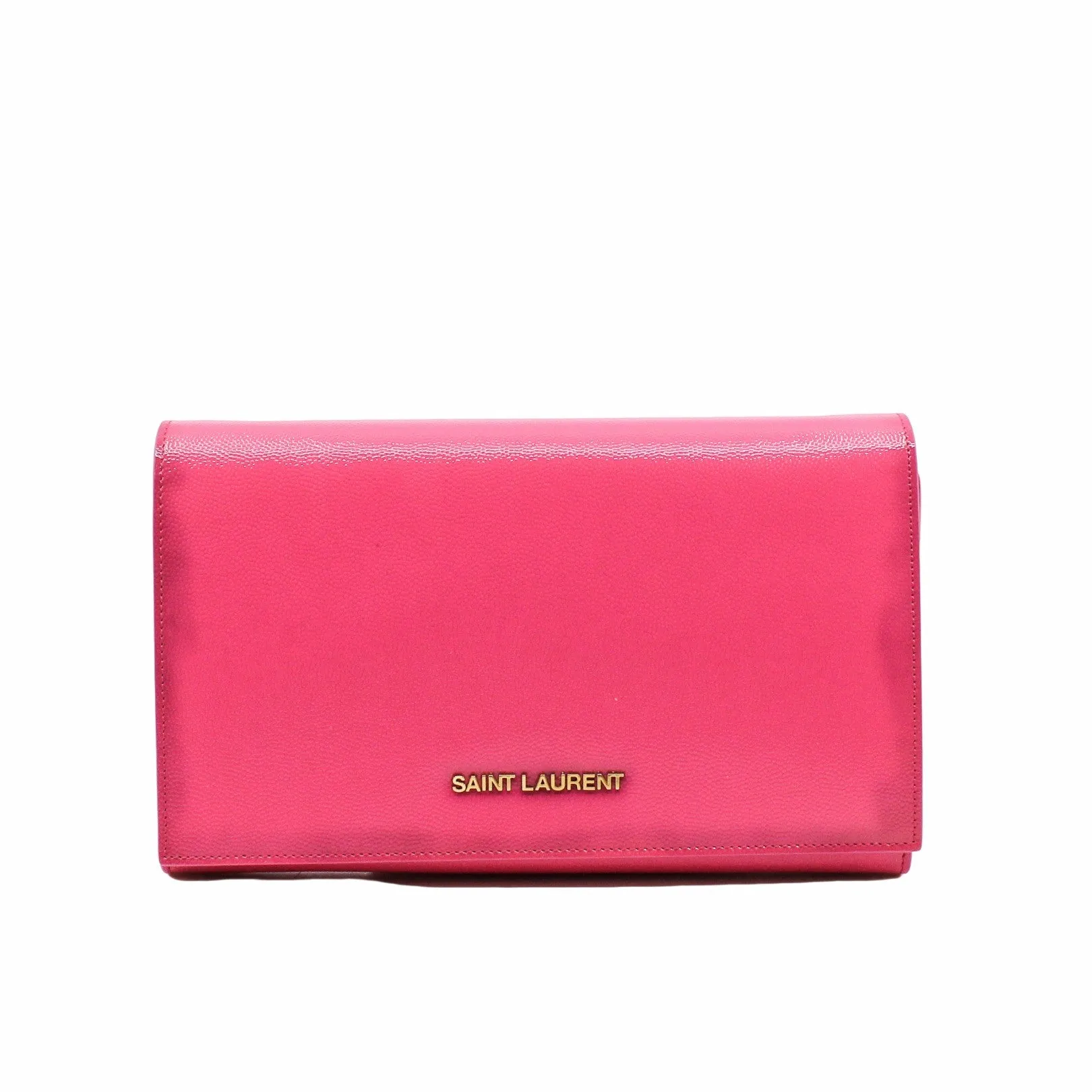 SLP cluth petent leather pink ghw