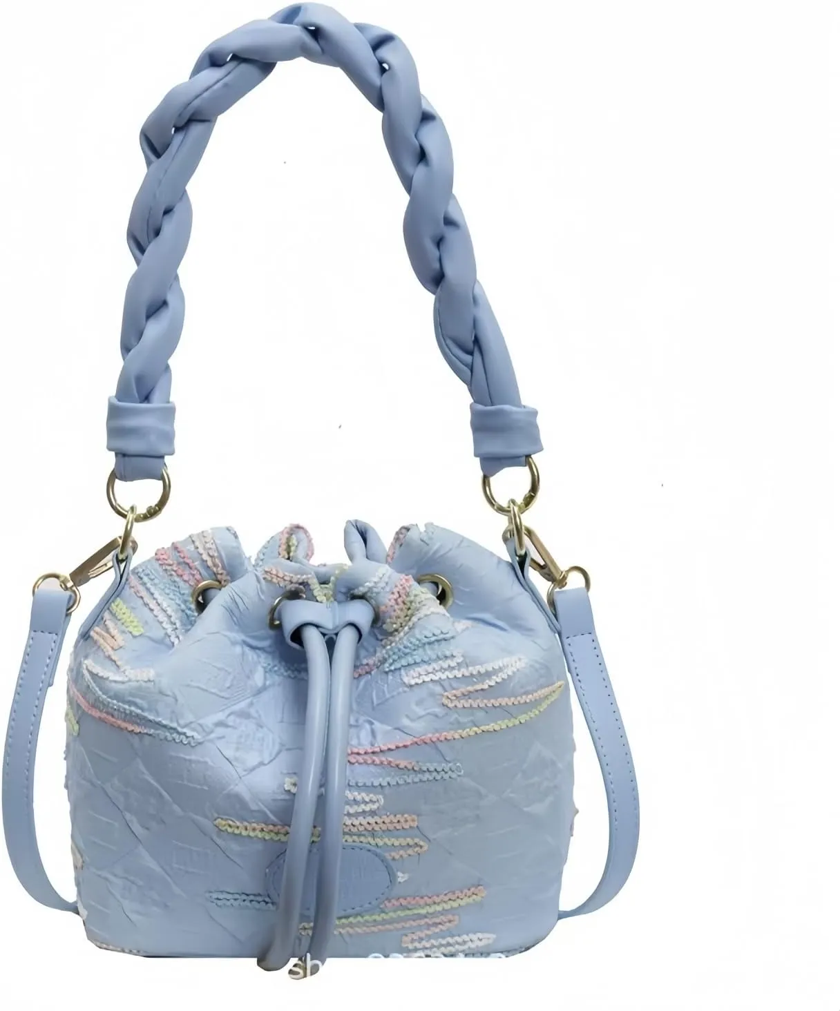 Small Bucket Bags for Women, Mini Crossbody Tote Bag with Detachable Shoulder Strap, Girls Top Handle Handbag