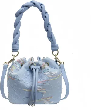 Small Bucket Bags for Women, Mini Crossbody Tote Bag with Detachable Shoulder Strap, Girls Top Handle Handbag