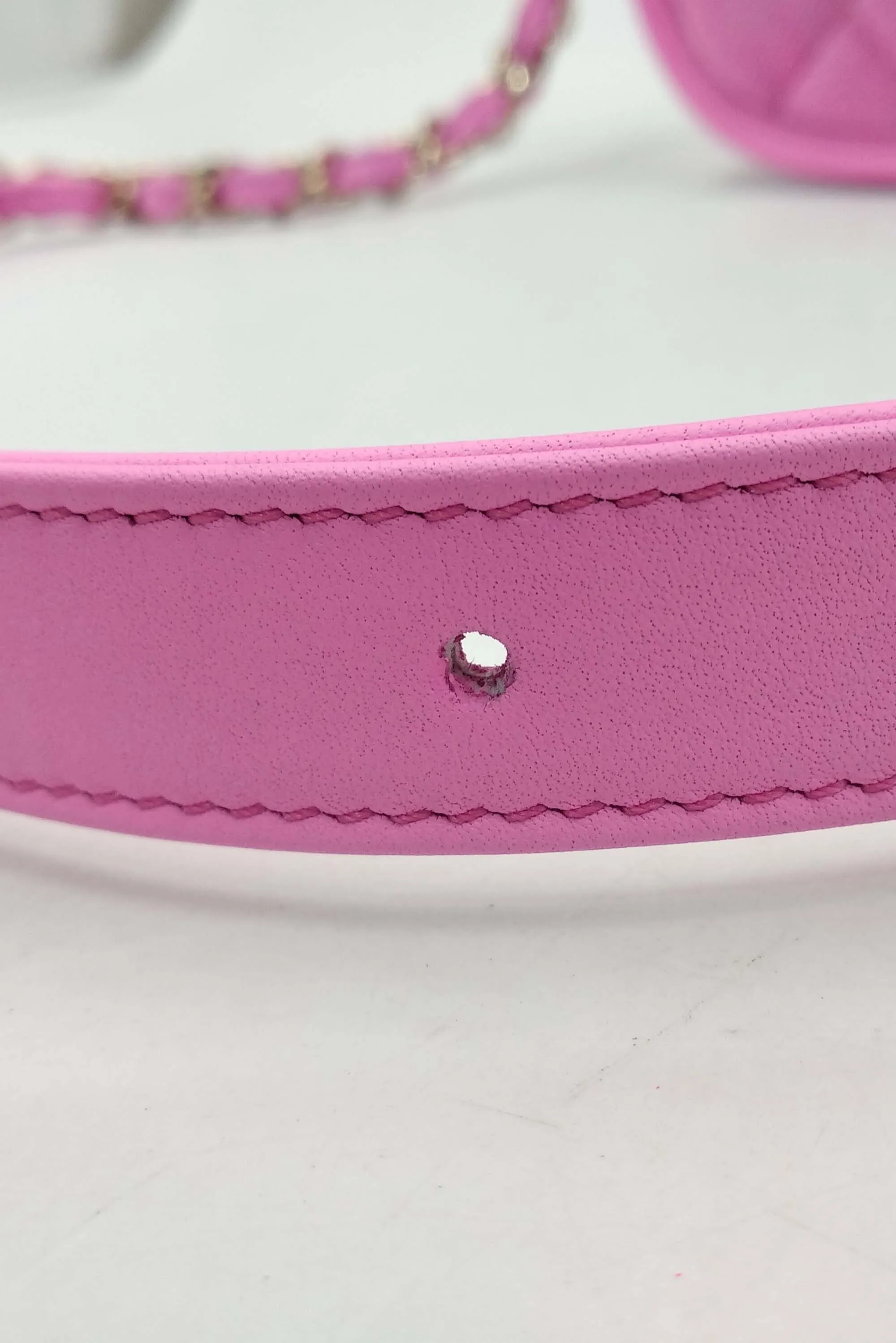 Small Denim Messenger Bag Pink