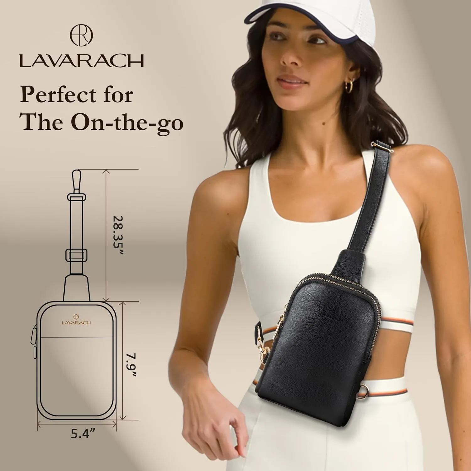Small Sling Bag for Women, RFID Fanny Packs, Vegan Leather Crossbody Bags, Crossbody Purse Gift for Women