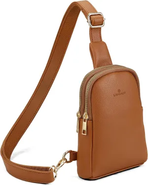 Small Sling Bag for Women, RFID Fanny Packs, Vegan Leather Crossbody Bags, Crossbody Purse Gift for Women