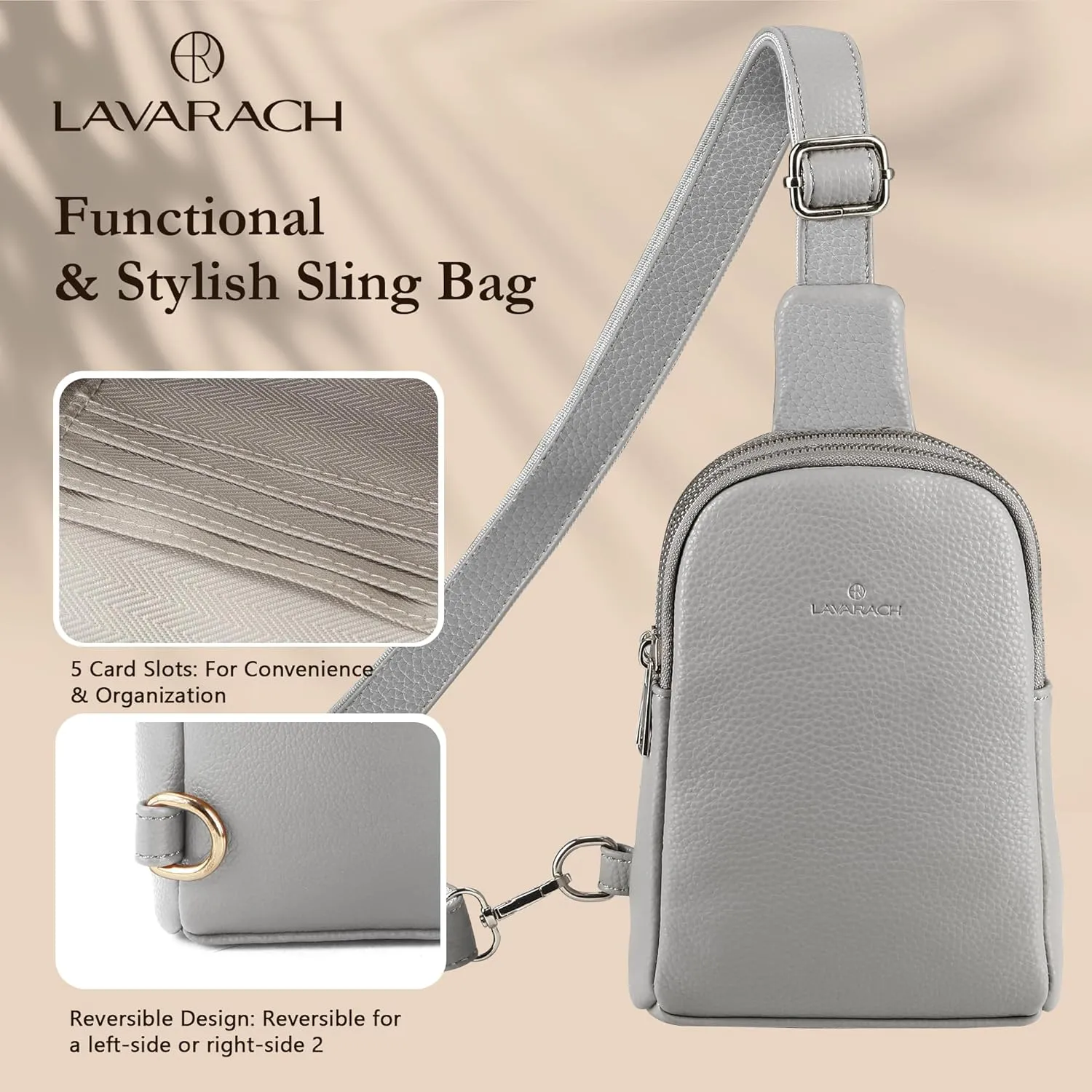 Small Sling Bag for Women, RFID Fanny Packs, Vegan Leather Crossbody Bags, Crossbody Purse Gift for Women