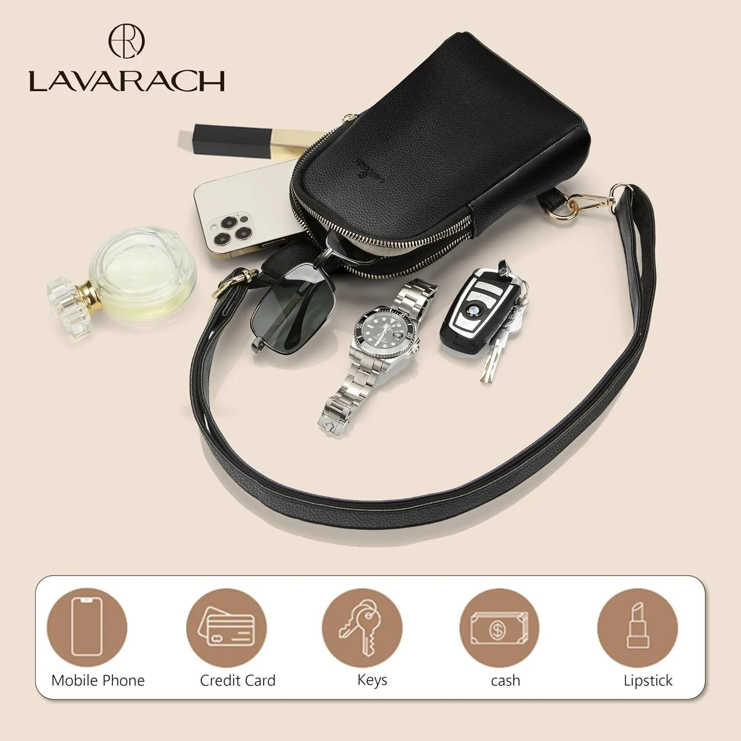 Small Sling Bag for Women, RFID Fanny Packs, Vegan Leather Crossbody Bags, Crossbody Purse Gift for Women