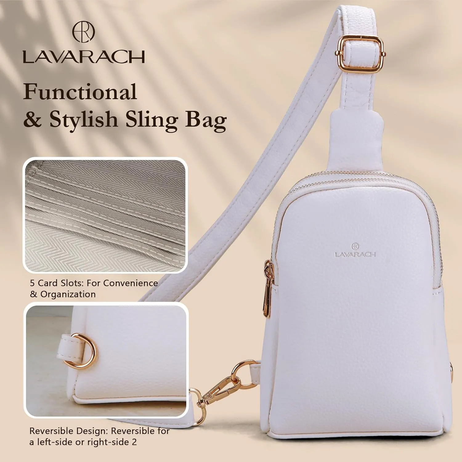 Small Sling Bag for Women, RFID Fanny Packs, Vegan Leather Crossbody Bags, Crossbody Purse Gift for Women