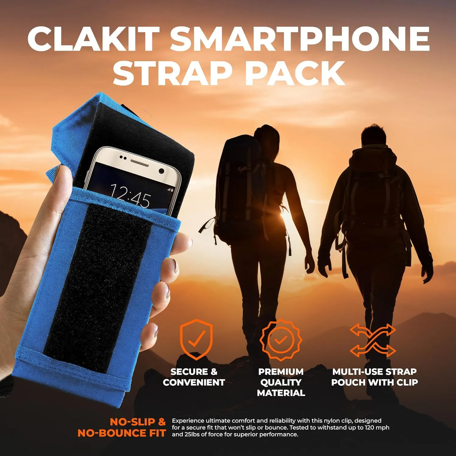 Smartphone Strap Pack - Backpack Shoulder Strap Pocket - Backpack Attachment for Hikers, Travelers, Students, and Commuters