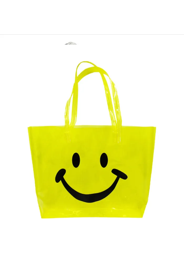 Smiley Face Transparent Tote