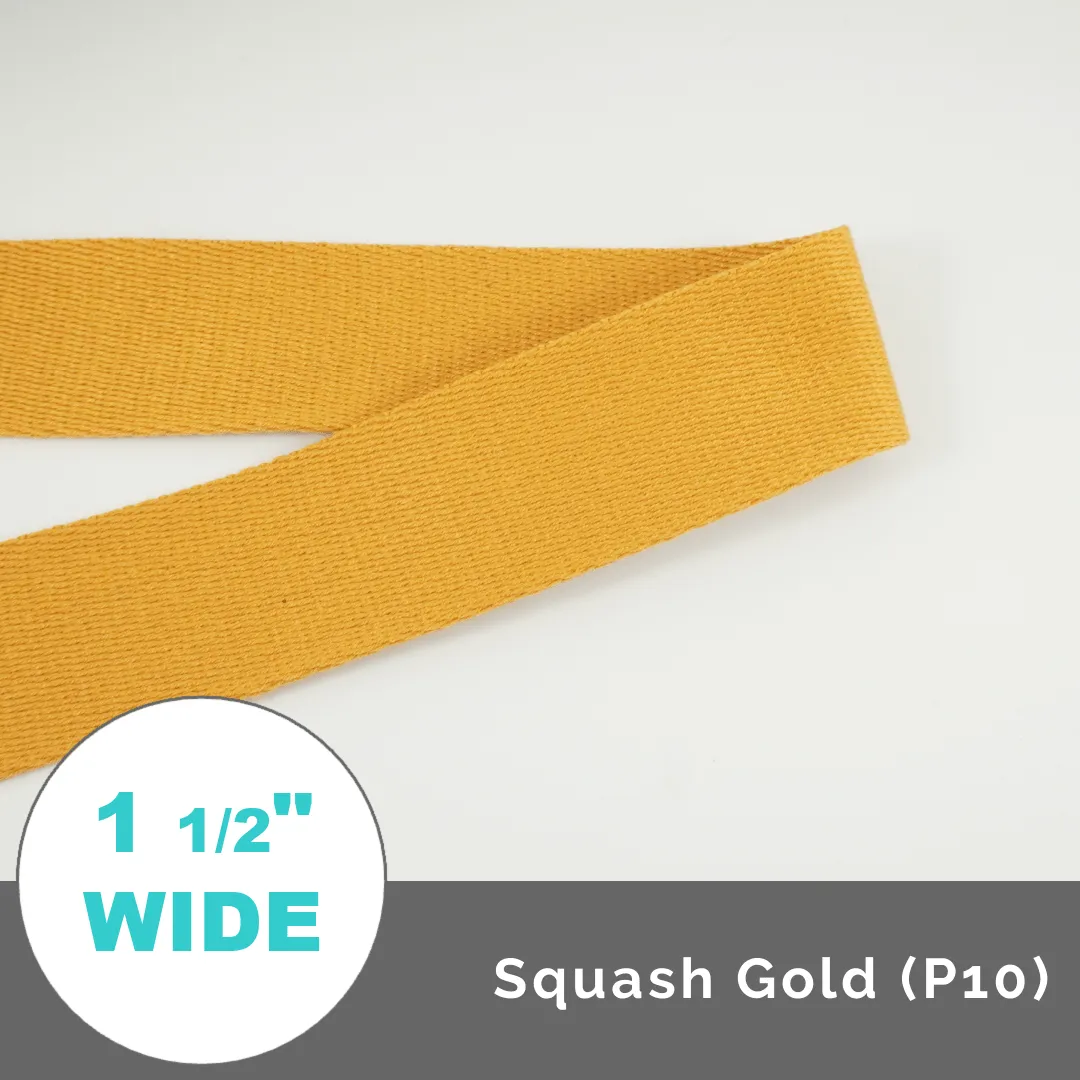 Solid Polyester Webbing 1 1/2" (38mm) Wide (Per 1 Yard)