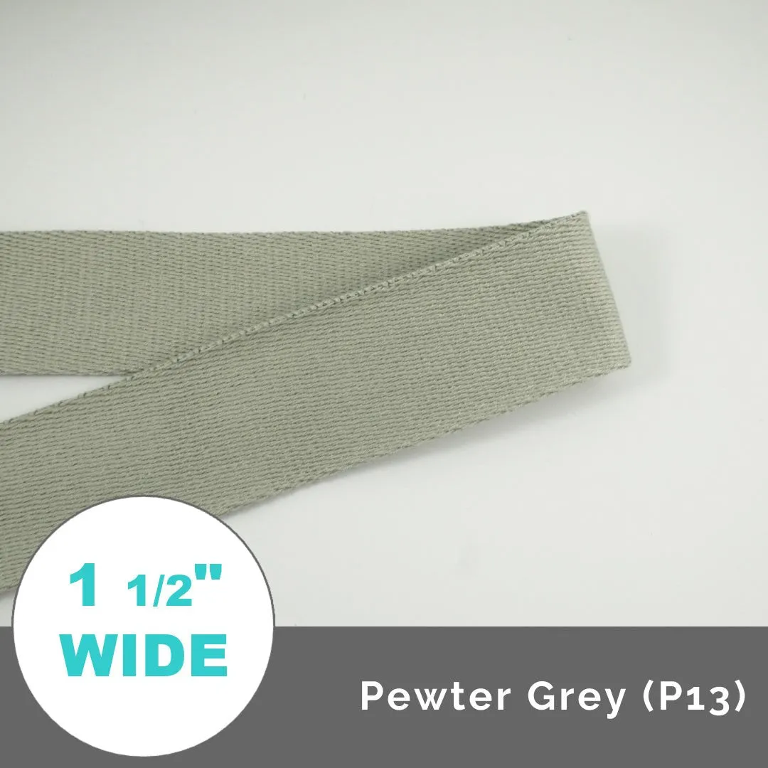 Solid Polyester Webbing 1 1/2" (38mm) Wide (Per 1 Yard)
