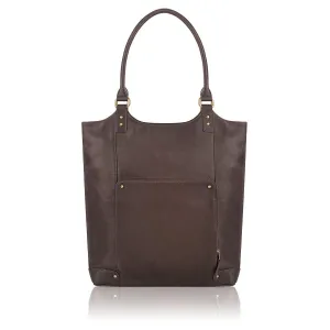 Solo Executive 16" Leather Laptop Bucket Tote