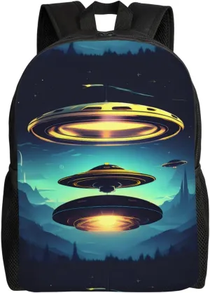 Spacecraft Descend Large Capacity Adjustable Shoulder Strap Laptop Bag, Men'S And Women'S Sports Travel Backpacks