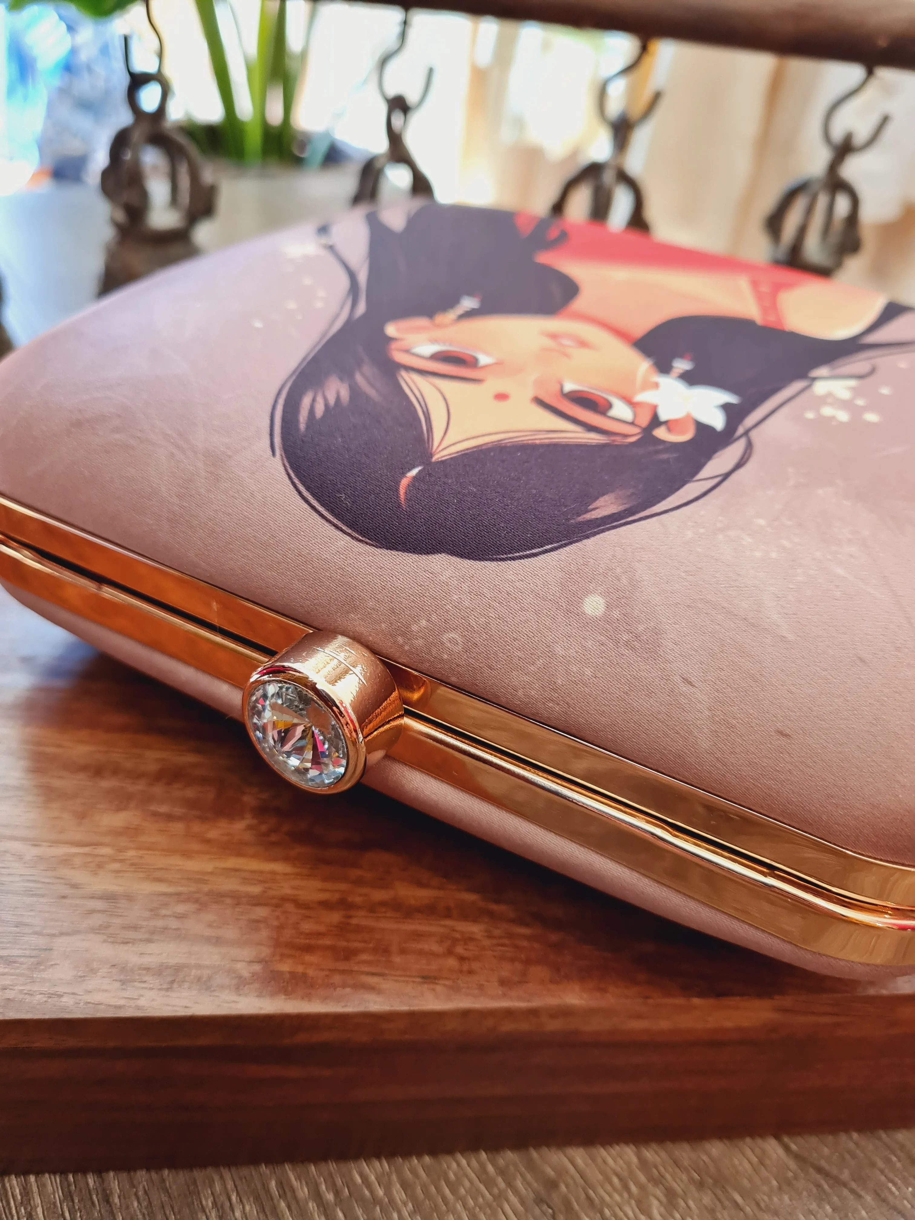 Square Printed Box Clutch