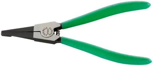 Stahlwille 65476170 170mm Slotted Circlip Pliers with Polished Head, Dip-Coated Handle, and Wear-Resistant Compression Spring, Made in Germany