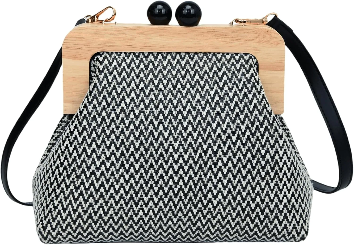 Straw Clip Crossbody Shoulder Bag for Women Clutch Purse Summer Beach Woven Pouch Handbag for Party Vacation