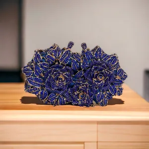 Style 144 Royal Blue with Gold Clutch