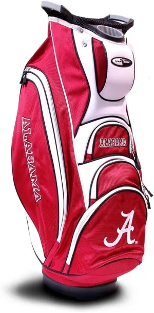Team Golf NCAA 10-Way Top with Integrated Dual Handle & External Putter Well, Cooler Pocket, Padded Strap, Umbrella Holder & Removable Rain Hood
