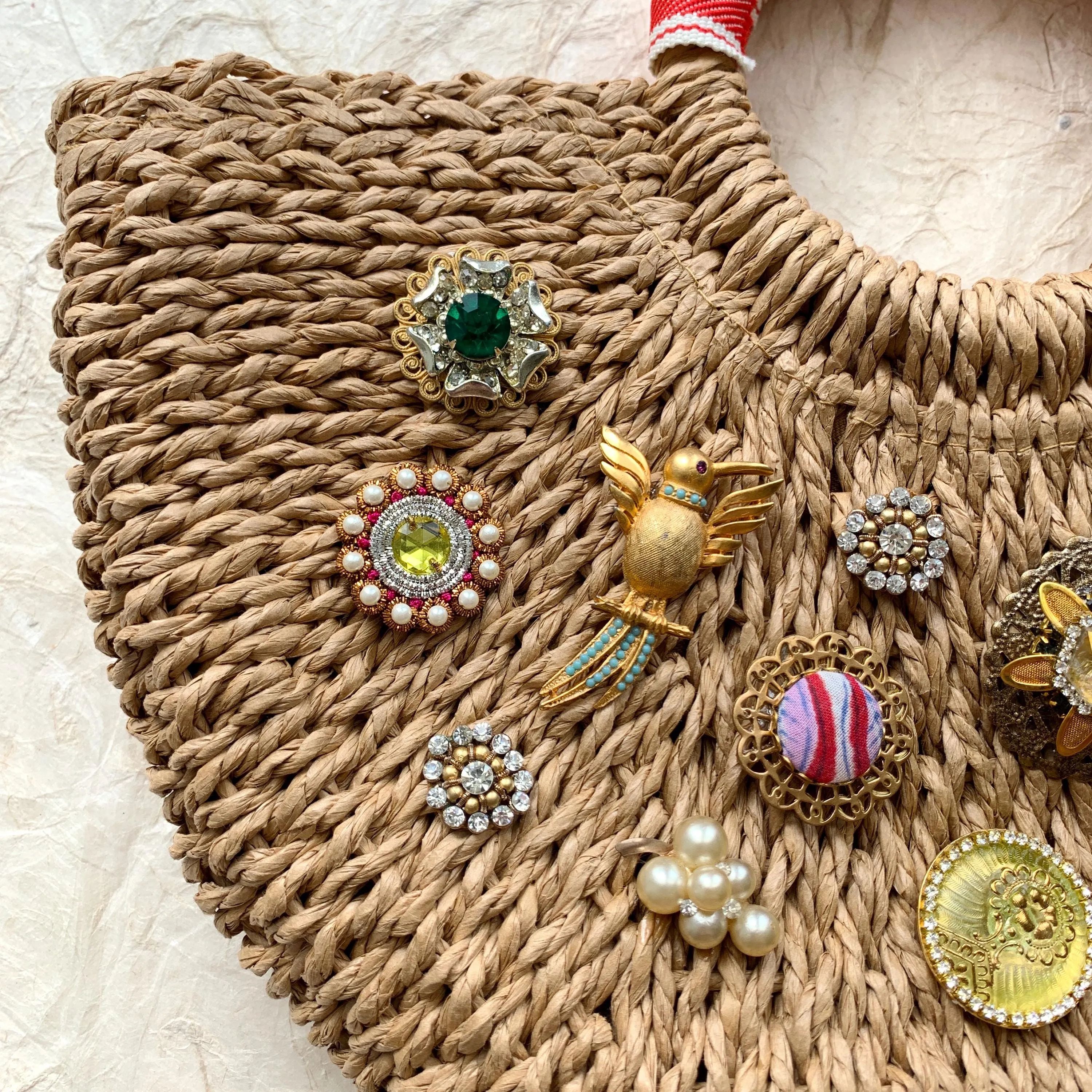 The Abby Straw Tote Bag - One-of-a-Kind