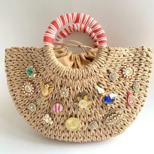 The Abby Straw Tote Bag - One-of-a-Kind