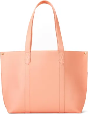 THIRTY-ONE Gifts Signature Tote Bag with Pockets, Faux Leather Tote-Bag Purse with Removable Pouch