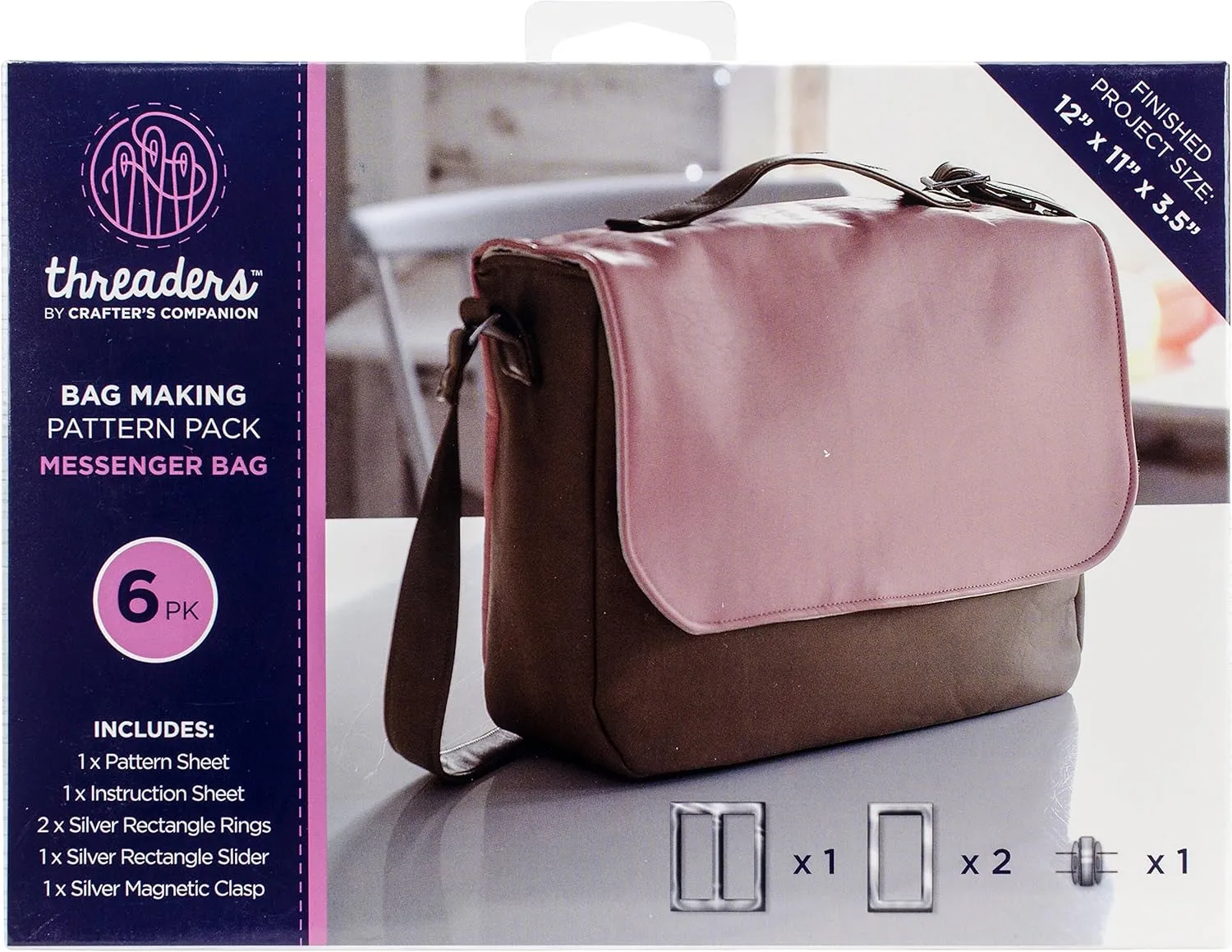 Threaders Messenger Bag Kit, Multi
