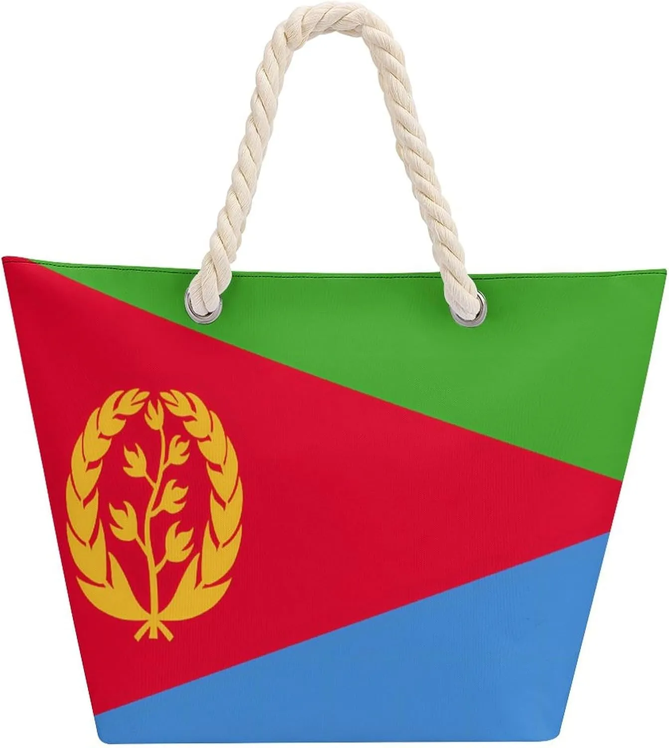 Tote Bag Large Handles Beach Bag with Zipper for Shopping Groceries Travel Outdoors Swim Pool Bag