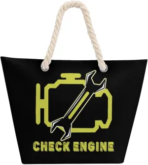 Tote Bag Large Handles Beach Bag with Zipper for Shopping Groceries Travel Outdoors Swim Pool Bag