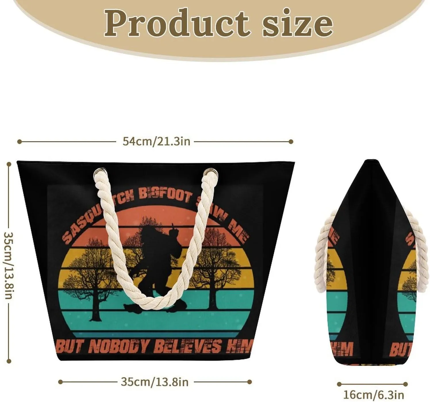 Tote Bag Large Handles Beach Bag with Zipper for Shopping Groceries Travel Outdoors Swim Pool Bag