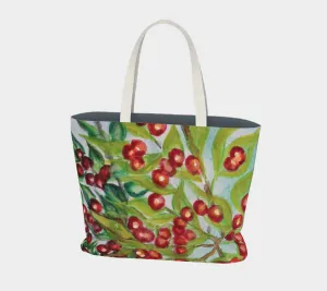 Tote Berries Bag Red High-quality Large Safe transactions