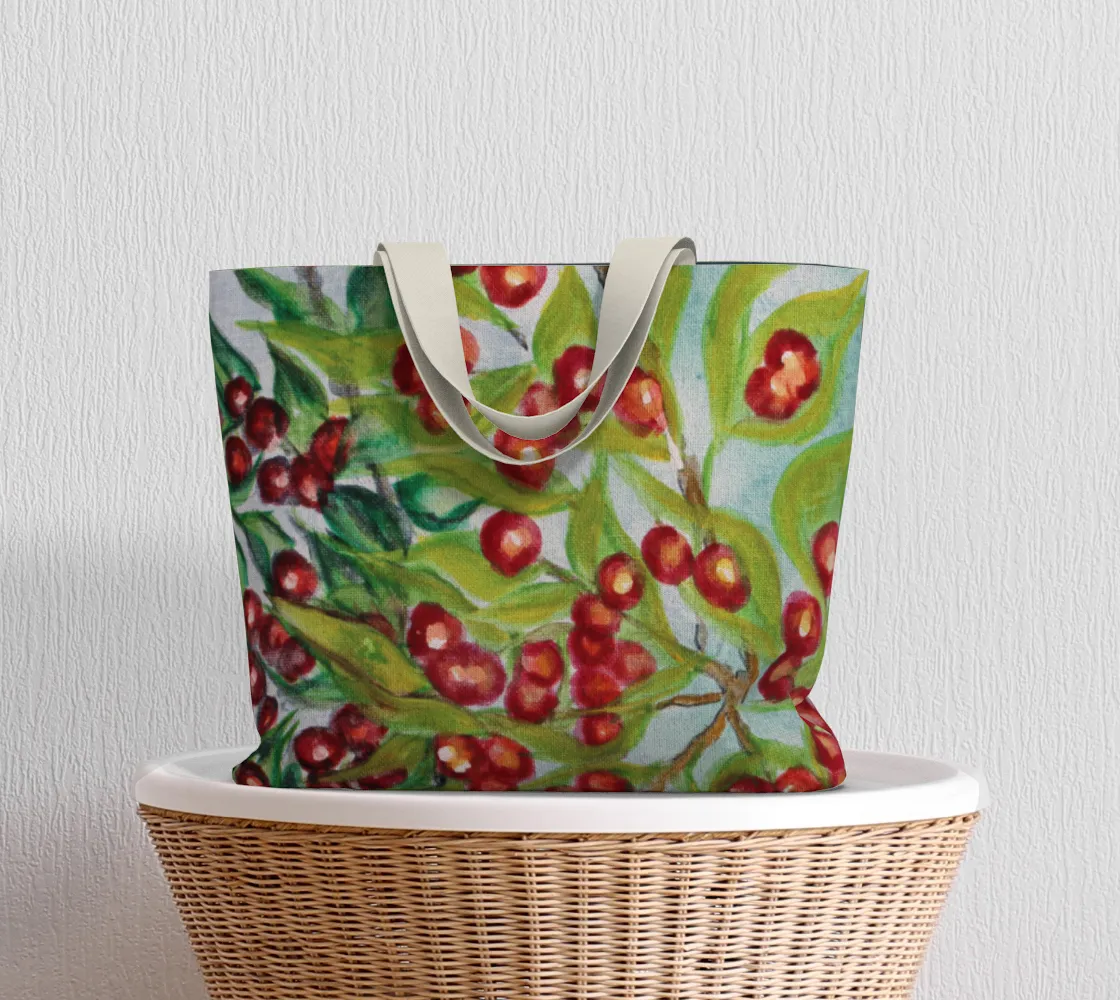 Tote Berries Bag Red High-quality Large Safe transactions