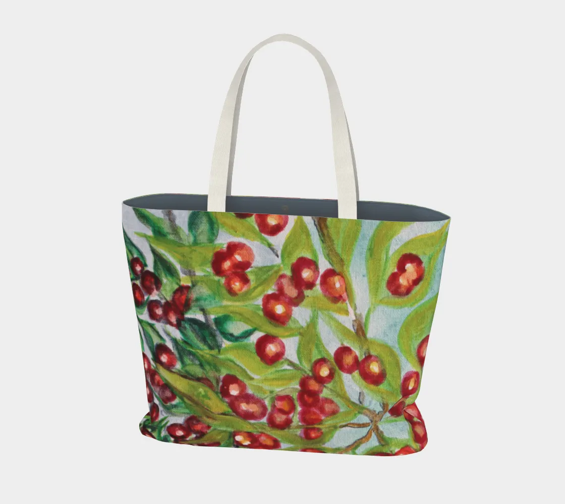 Tote Berries Bag Red High-quality Large Safe transactions