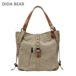 Travel Big Canvas Female Bag Large Invitation-only sale Bags Capacity Women Tote Leisure Handbags Shoulder Bags Brand Bolsas Designer Limited edition DIDABEAR