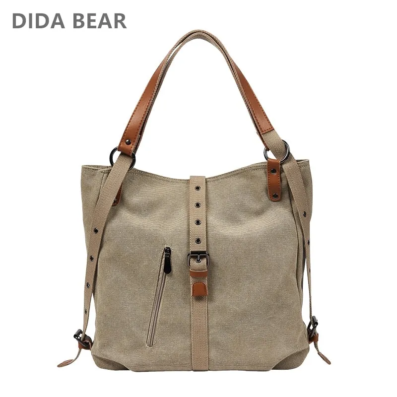 Travel Big Canvas Female Bag Large Invitation-only sale Bags Capacity Women Tote Leisure Handbags Shoulder Bags Brand Bolsas Designer Limited edition DIDABEAR