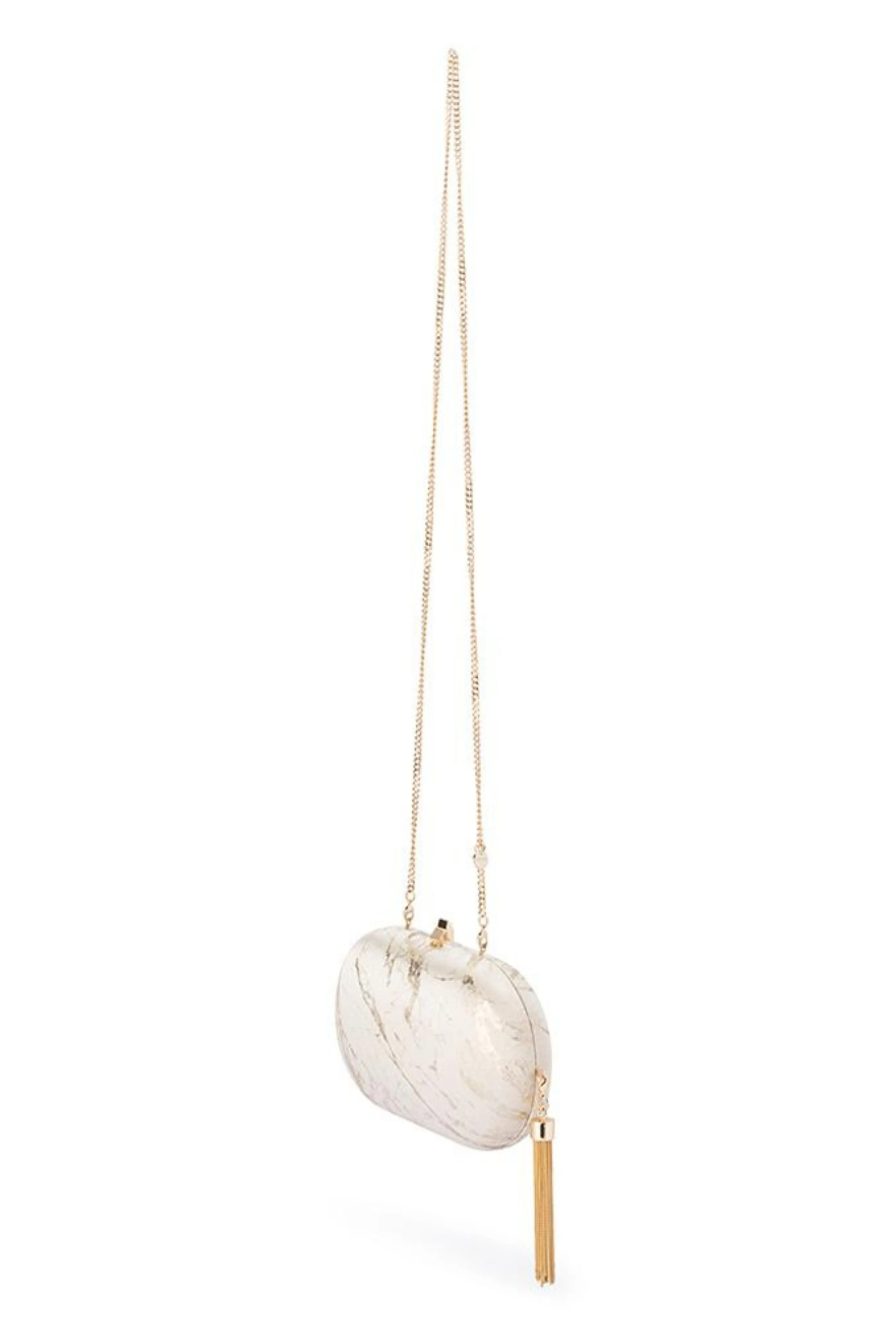Trinna Tassel Clutch - Champagne Gold