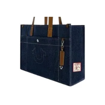 True Religion Women's Large Tote Bag Denim