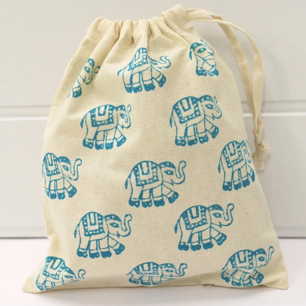 Turquoise Elephant Indian Block Printing Kit