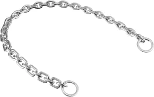 uxcell Mini Purse Chain Length 23.6inch, Nickel Plated Metal Flat Chain Strap for Shoulder Wallet Handbag Clutch Replacement Strap, Silver