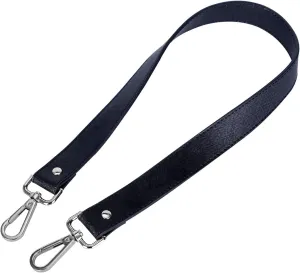 VanEnjoy Full Grain Leather Replacement Strap Shoulder Bag Purse, 0.98 inch Width Gold Hardware(Black-Gun Locks(Crisscross Pattern))