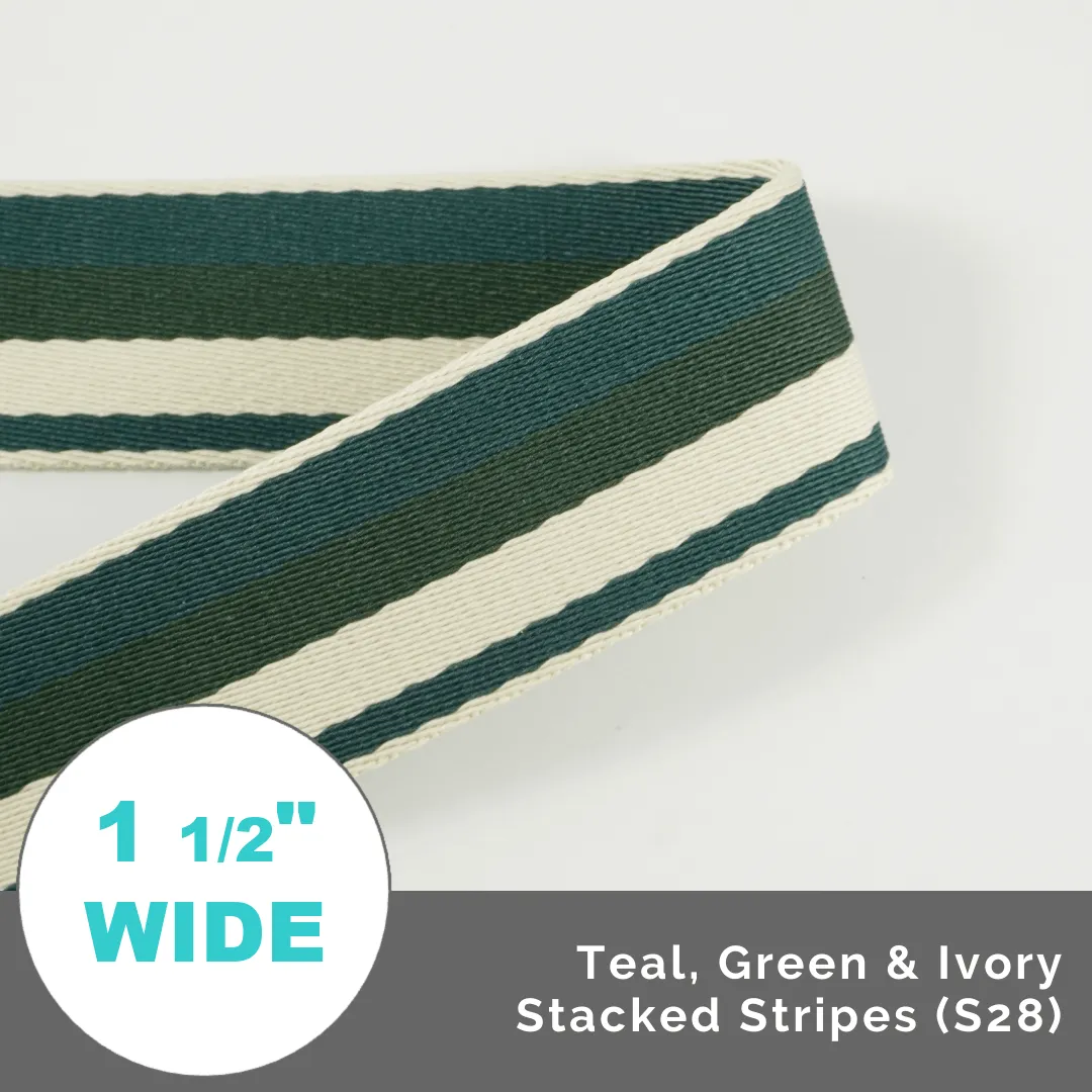 Varsity Stripes 1 1/2" (38mm) Wide (Per 1 Yard)