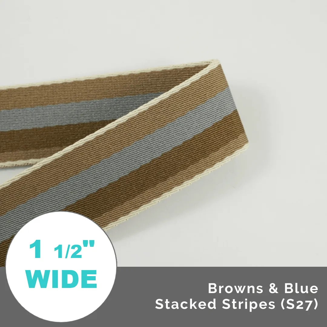 Varsity Stripes 1 1/2" (38mm) Wide (Per 1 Yard)