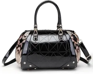 Vintage Shoulder Crossbody with Large Capacity PU leather Satchel Wallet for Work Top Handle Handbag for Women