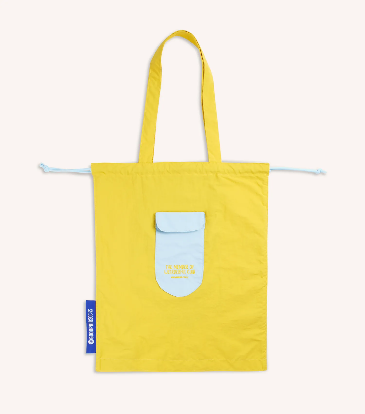 WAWW ‘LIPATO Mustard’—Pocketable Drawstring Bag