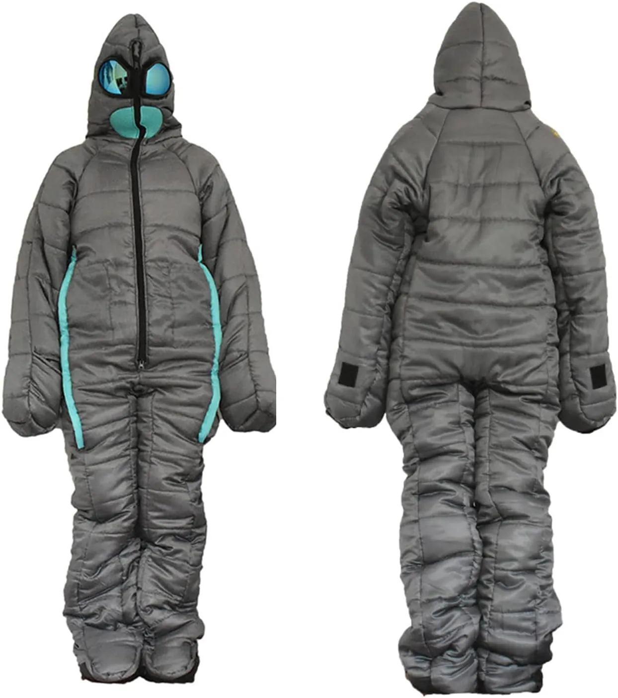 Wearable Sleeping Bag,3 Season Alien-Shaped Sleeping Bag, Camping Adults Full Body Sleep Pouch for Camping,Traveling, Hammocks, Hiking, Backpacking, Lounging (M)