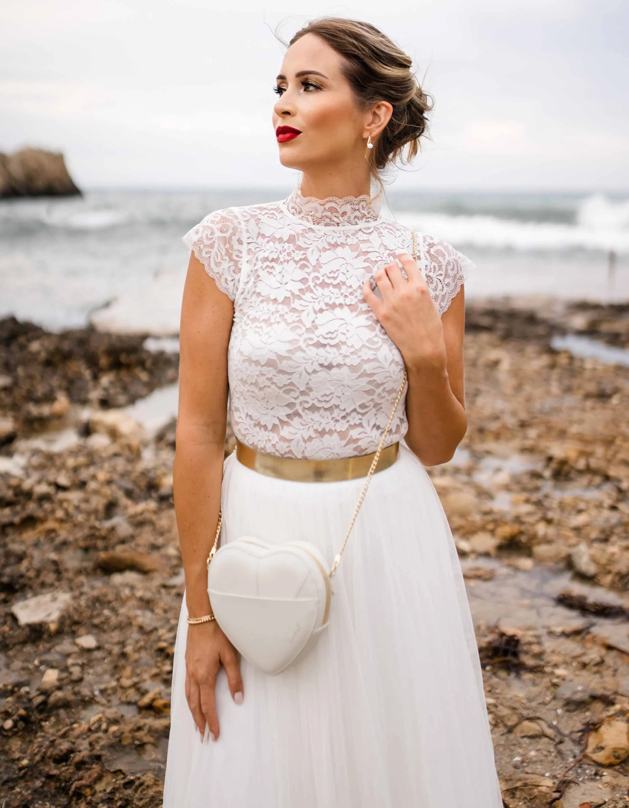 WEAT - BIG HEART BAG IVORY GOLD