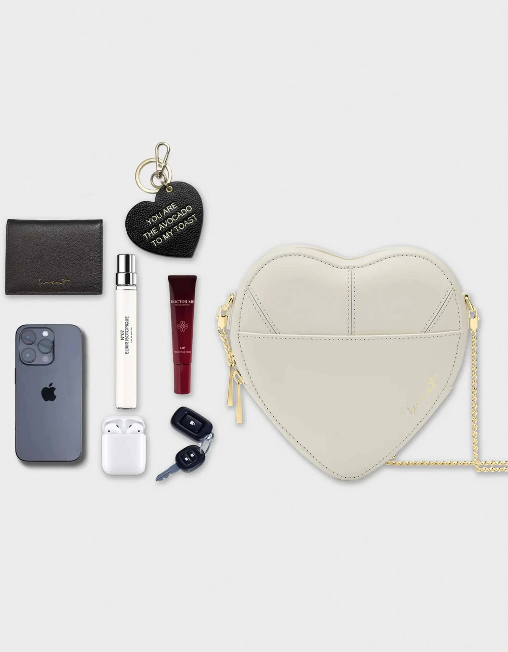 WEAT - BIG HEART BAG IVORY GOLD