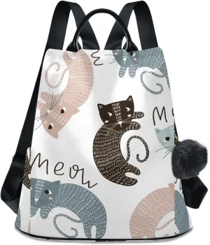 Women Backpack Daypack Casual Shoulder Bag Vintage Anti-theft Travel Backpack for Outing Shopping Traveling Going Out Pattern 7